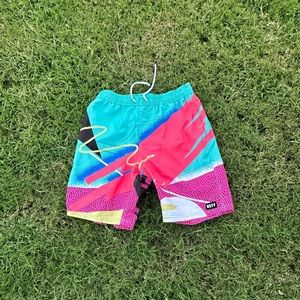 MULTICOLOR SWIM TRUNKS - ROSS - Size S